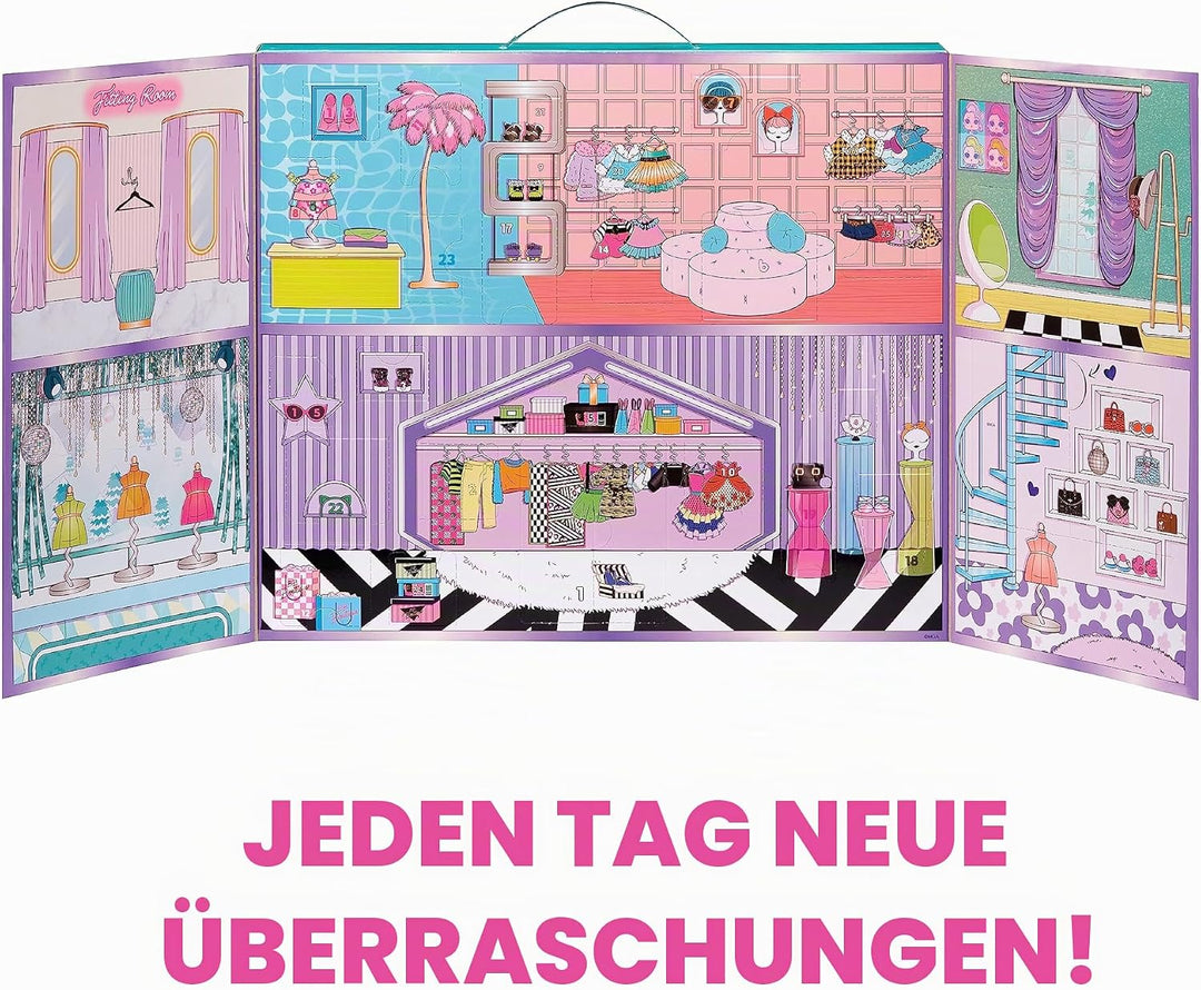LOL Surprise Adventskalender mit Limitierter Sammlerpuppe und 24 Überraschungen - MAKEOVER BABE 2.0