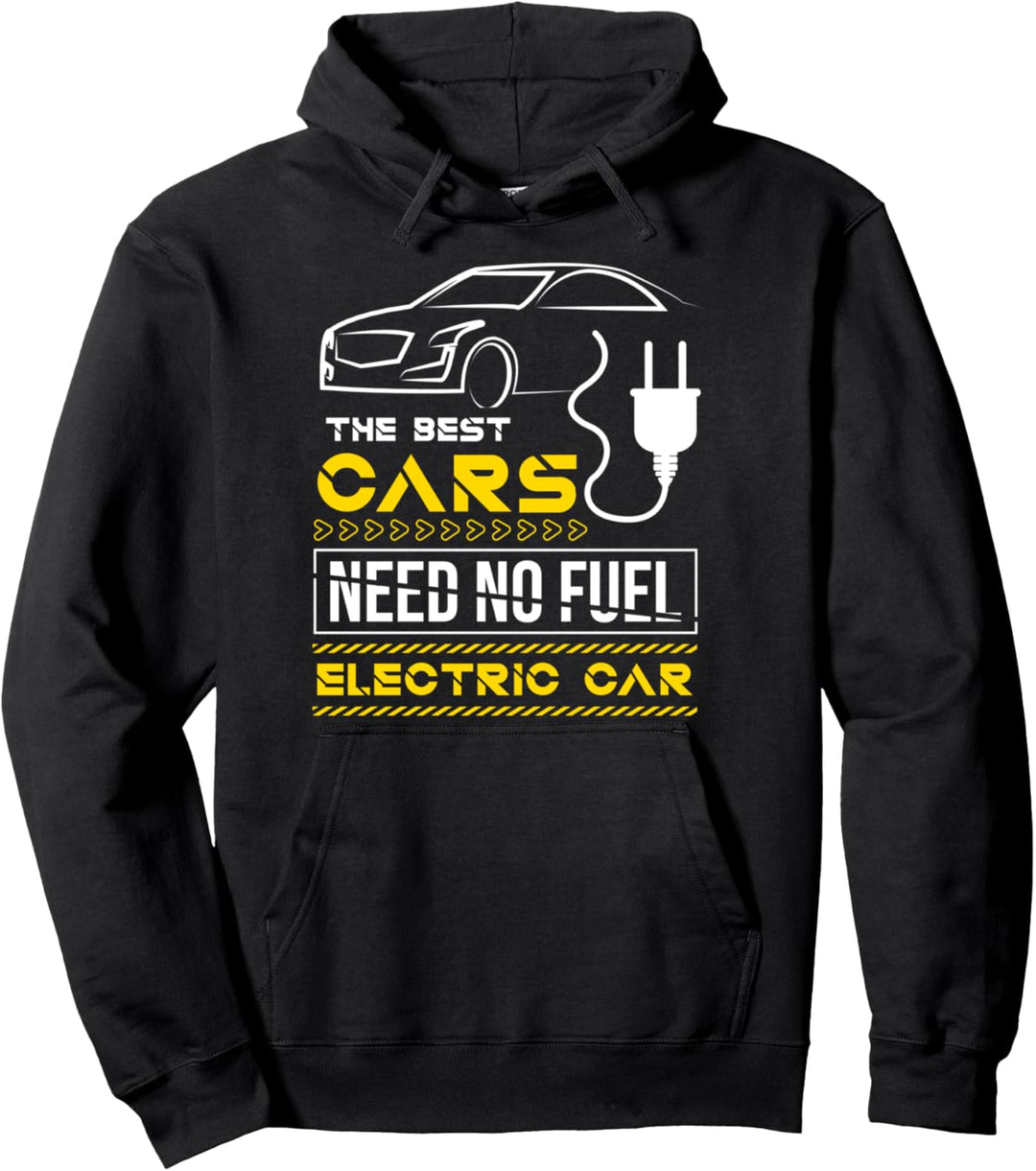 Auto Kein Sprit Diesel Benzin Elektroauto E-Car Geschenk Pullover Hoodie