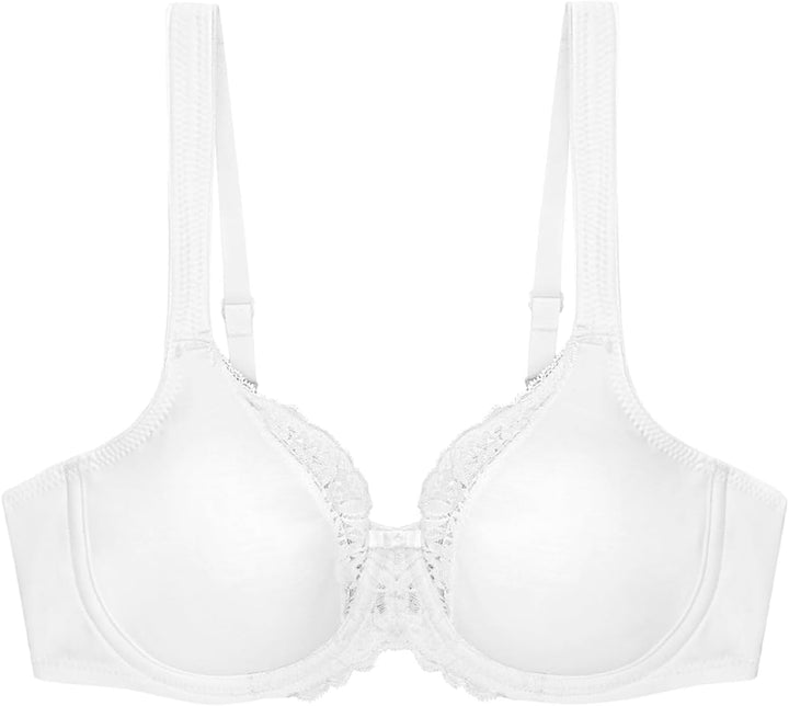 Triumph Damen Modern Lace+Cotton W BH 75F Weiss, 75F Weiss