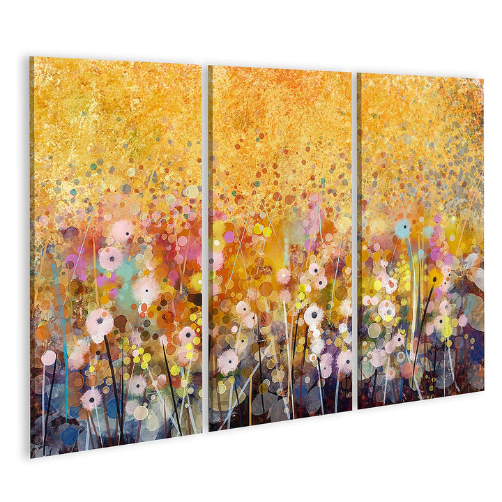 islandburner Bild auf Leinwand Aquarell Rote Mohnblumen Bilder Wandbilder Poster Leinwand 130x80cm -