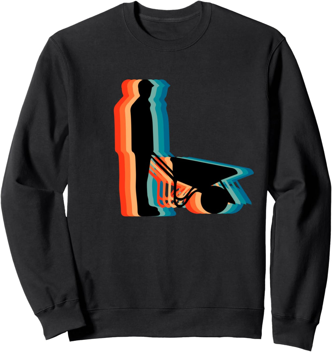 Stolzer Landarbeiter Papa, Retro Vintage Sweatshirt