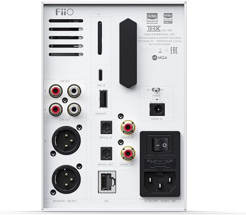 FiiO R7 Desktop Streaming Player und DAC/Amp - Weisse Version, weiss