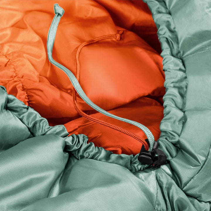 deuter Exosphere +4° EL - Extra Long Kunstfaserschlafsack sage-paprika Right Zip, sage-paprika Right