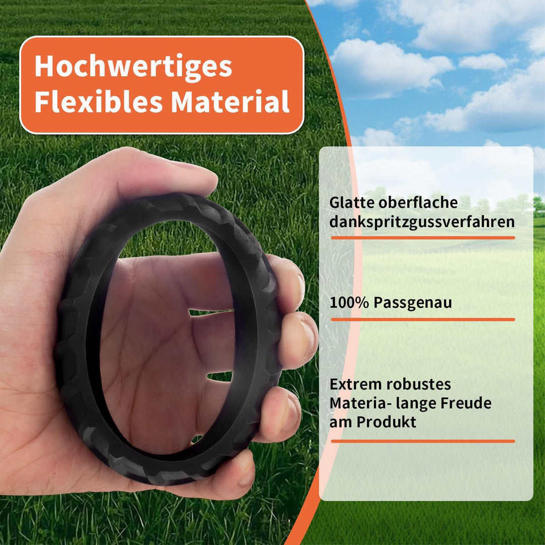 2 Stück Radschutz für Worx Landroid Frontrad Profil Erhöhung Überzug M500 M700 S300 M1000 auch Plus