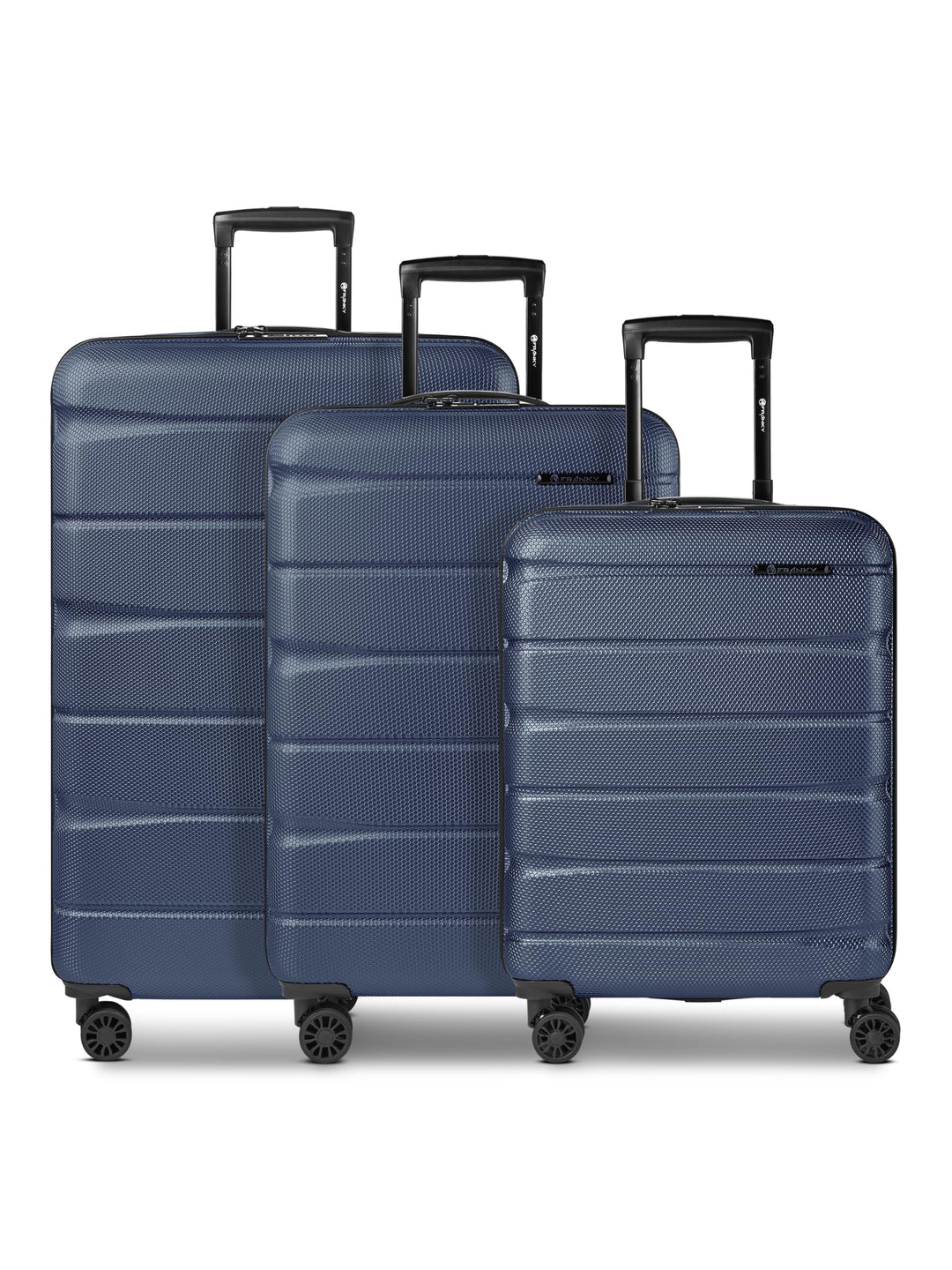Franky Munich 4.0 Koffer Set | Trolley Hartgepäck - Handgepäck Koffer mit 4 Rollen Einer Dehnfalte,