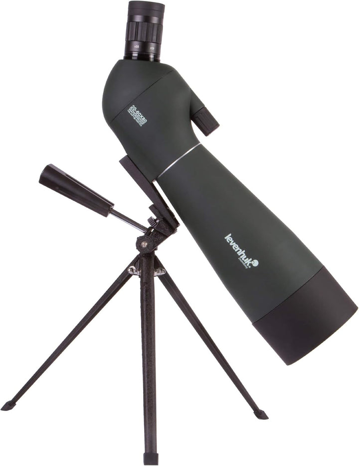 Levenhuk Blaze Base 80 Tragbares Spektiv mit BK-7-Glasoptik, Metall-Tischstativ und Tasche zur Beoba