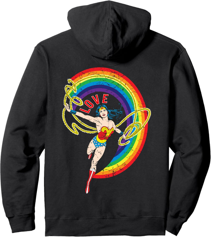 DC Wonder Woman Rainbow Love Pullover Hoodie