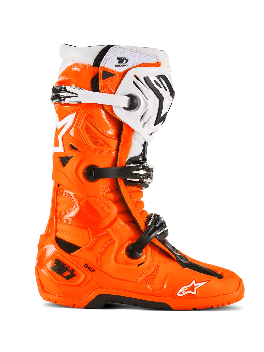 Alpinestars Motocross-Stiefel Tech 10 Enduro Orange Gr. 43 Orange Schwarz 43 EU, Orange Schwarz 43 E