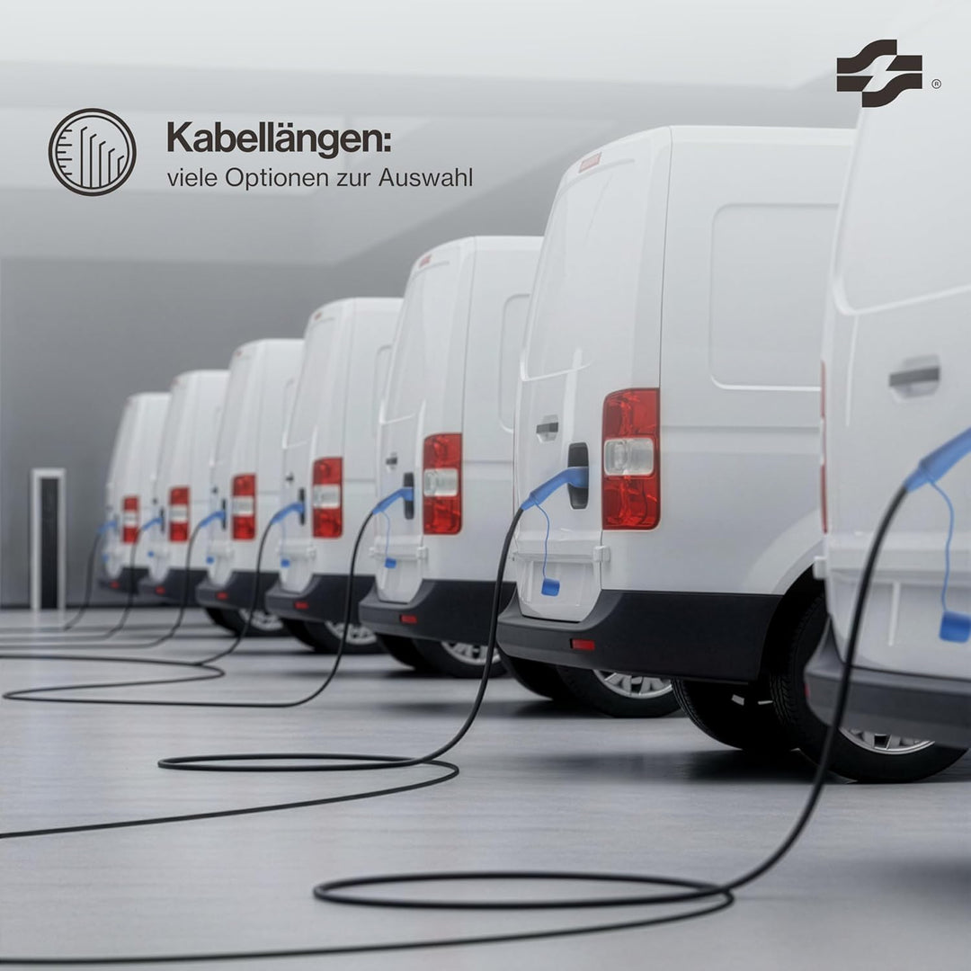 VOLDT Typ 2 Ladekabel Schuko 3,7 kW + APP, 1-phasig, 8A - 16A, verstellbare EV-Ladegerät mit steuerb