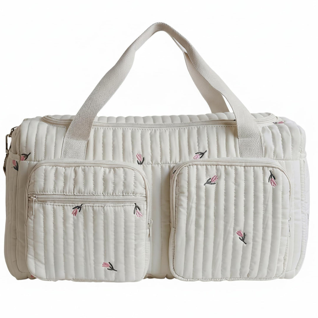 Baby-Wickeltaschen mit Wickelstation, Mama-Baby-Reisetasche – gesteppte Wickeltasche mit grossem Fas