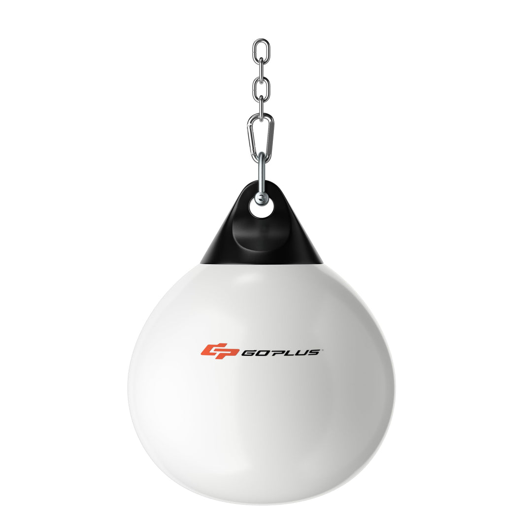 GOPLUS 45cm Wasser Boxsack, 50kg Boxing Punching Bag mit Wasser gefüllt, Schlinge, Wassereinspritzer
