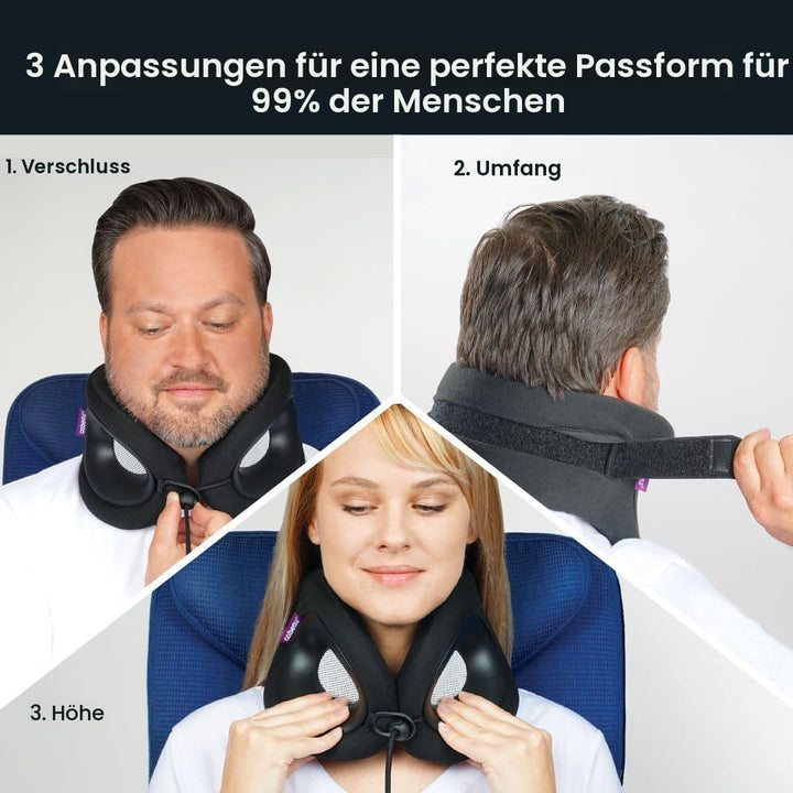 Cabeau Reisekissen für Lange Flüge, Evolution X, Nackenstütze, Memory-Schaum, Komfort für den Gang f