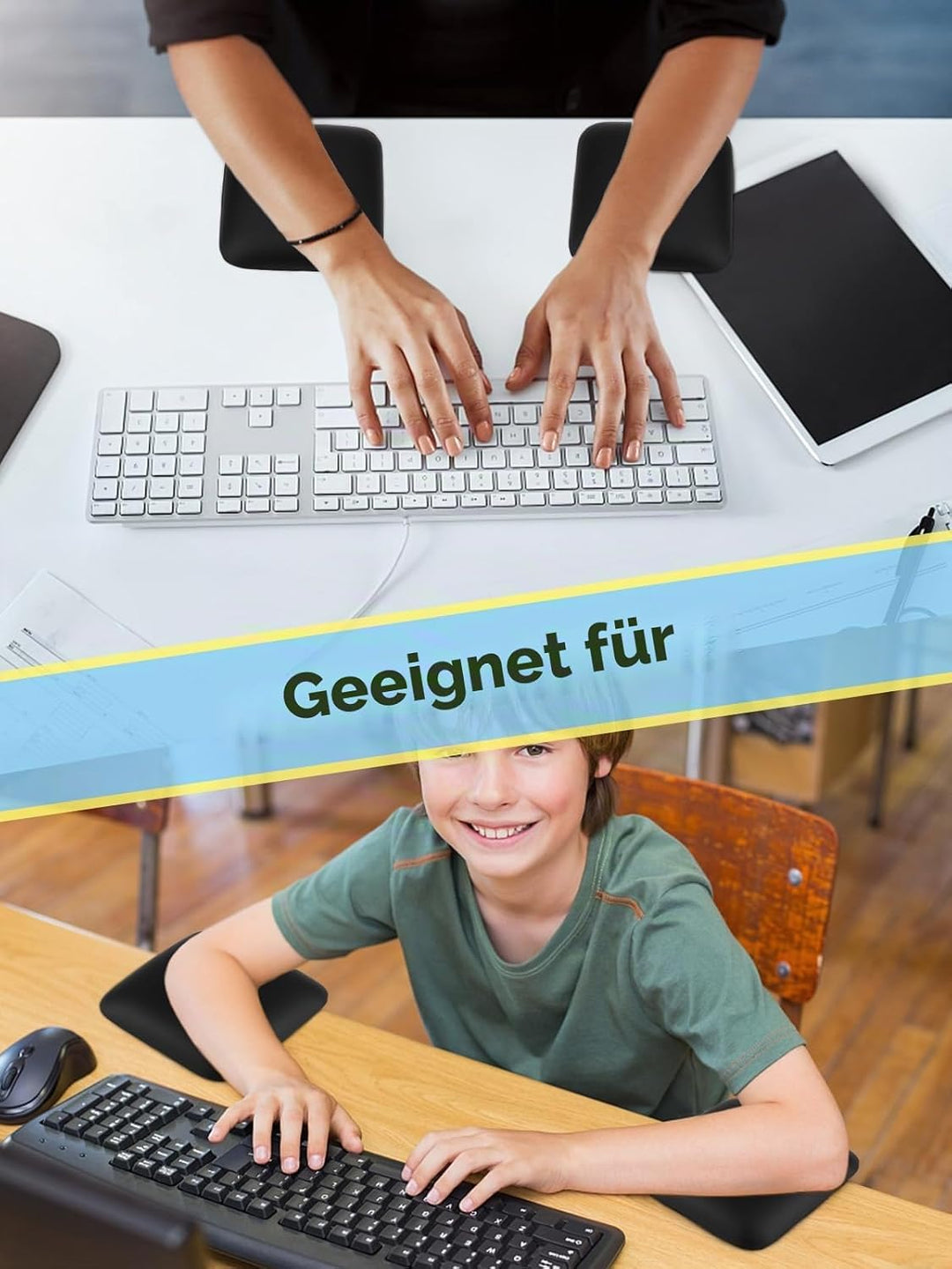 2 Stück Nagel Armlehne, EBANKU Quadratisch Weiches Mikrofaser Leder Handauflage Ellenbogenauflage Po