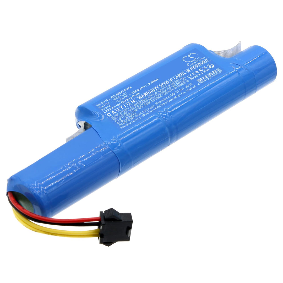 TCTK Akku 2600mAh Kompatibel mit [Medion] Easy Home MD 19098, für [Redmond] RV-R150, RV-R151, VR201
