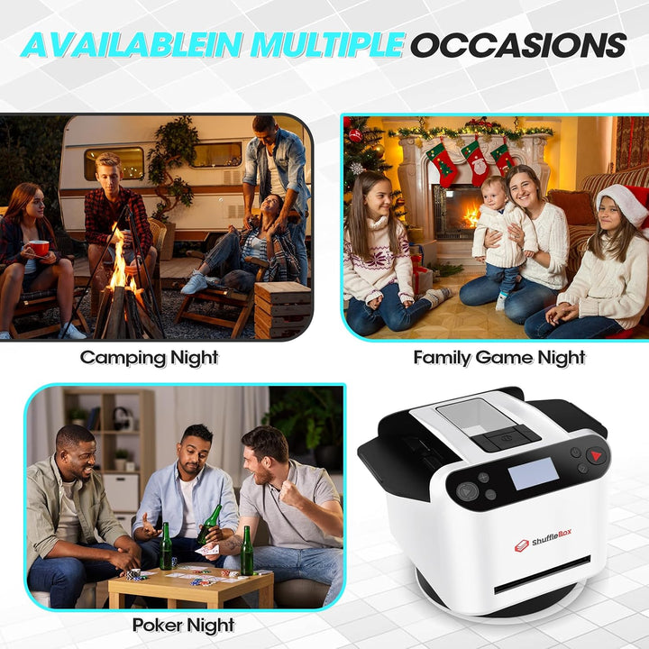 G1 Pro Automatische Kartenmischer und Kartensender 2 in 1,Ultra leise,für UNO, Taco Cat Ziegenkäse P