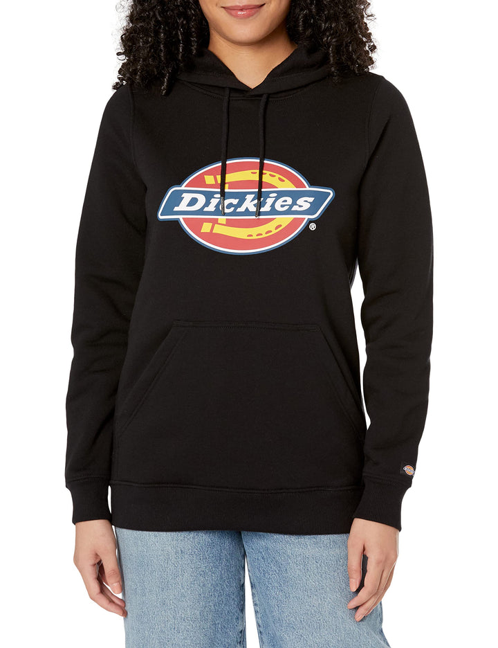 Dickies Damen Heavyweight Logo Fleece Pullover Fleecepullover XL Schwarz Gestrickt, XL Schwarz Gestr