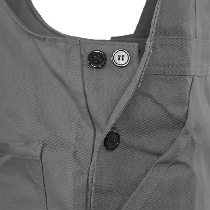 Qualitex Arbeits-Latzhose BW 270 42 Grau, 42 Grau