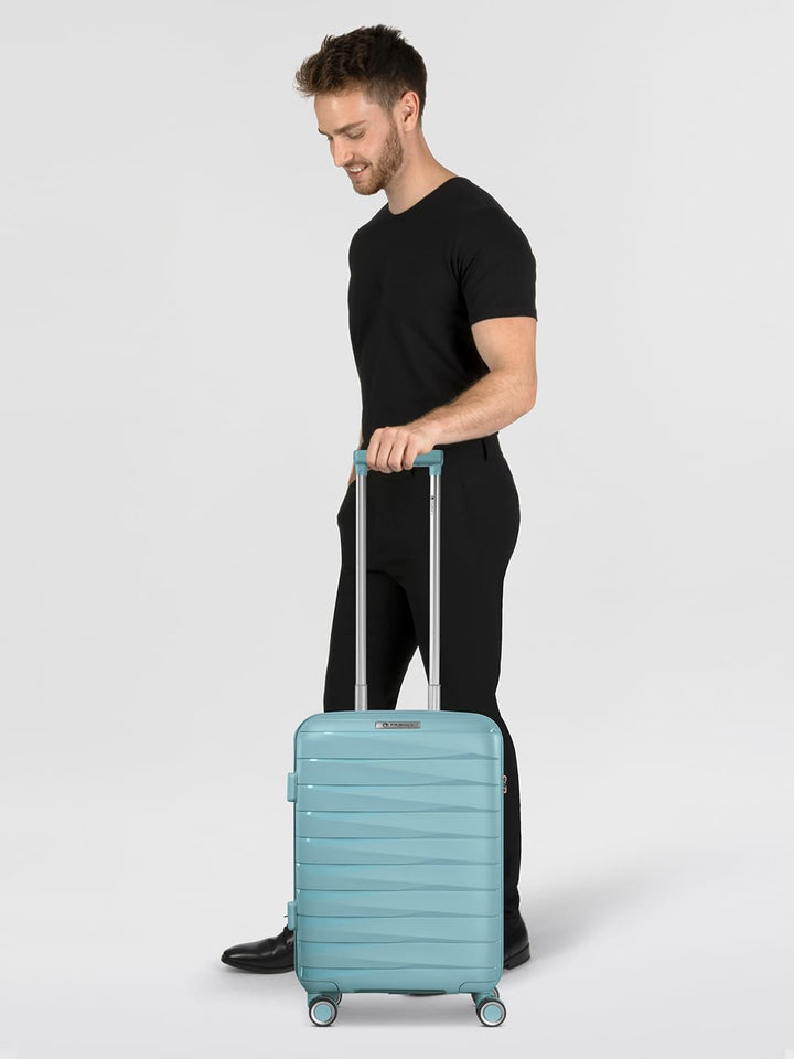 Franky Kabinen-Koffer für Damen und Herren | Kleiner Cabin-Trolley 36 x 20 x 55 cm aus hochwertigem,