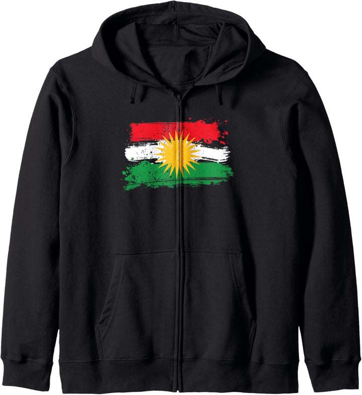 Kurdische Flagge Design Kurdistan Kurde Kapuzenjacke