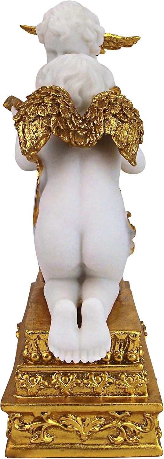 Design Toscano Chateau Carbonne Cherub Pendeluhr, 10 x 24 x 26,5 cm