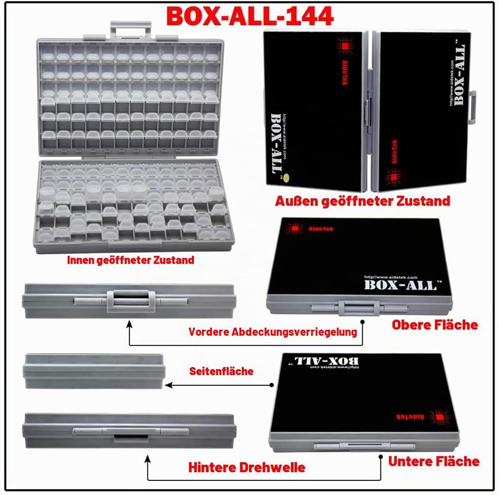 AideTek Box-all Enclosure for Surface Mount Components 1206 0805 0603 0402 BOXALL, BOXALL