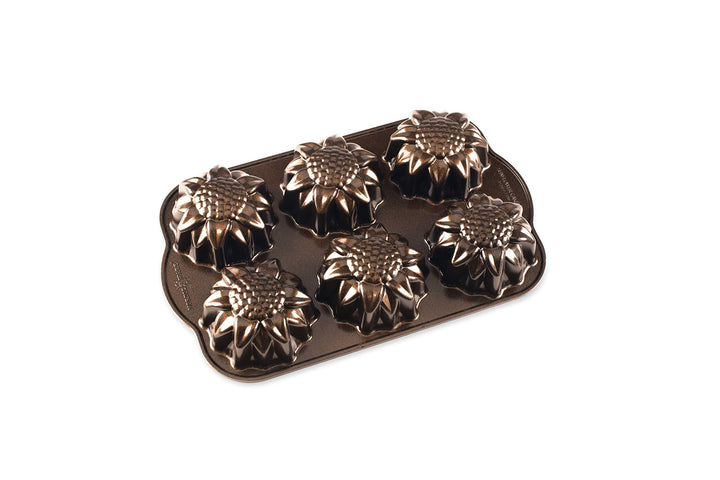 Nordic Ware 564481 Sunflower Kuchenform, 3 Tassen, bronzefarben