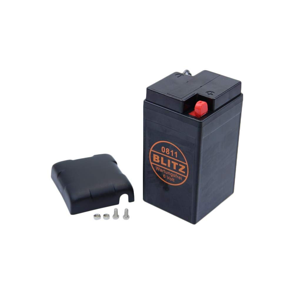 Blitz Gel Batterie 0811 6V/12AH 12A 6V 6 Volt Oldie Vespa Grand Sport Rally BMW Classic Line R25 R50