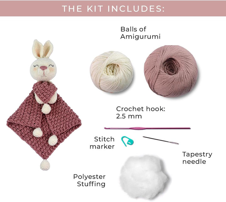 CÍRCULO Circulo Amigurumi Häkelset - Lovey Blanket - Alles inklusive, einfache Anleitung - Häkelset