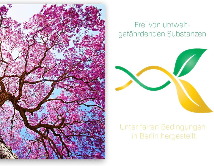 ge Bildet Bild auf Leinwand | Rosa Lapacho Baum in Pocone - Brasilien - Natur Baum Pink Lila in 70x5