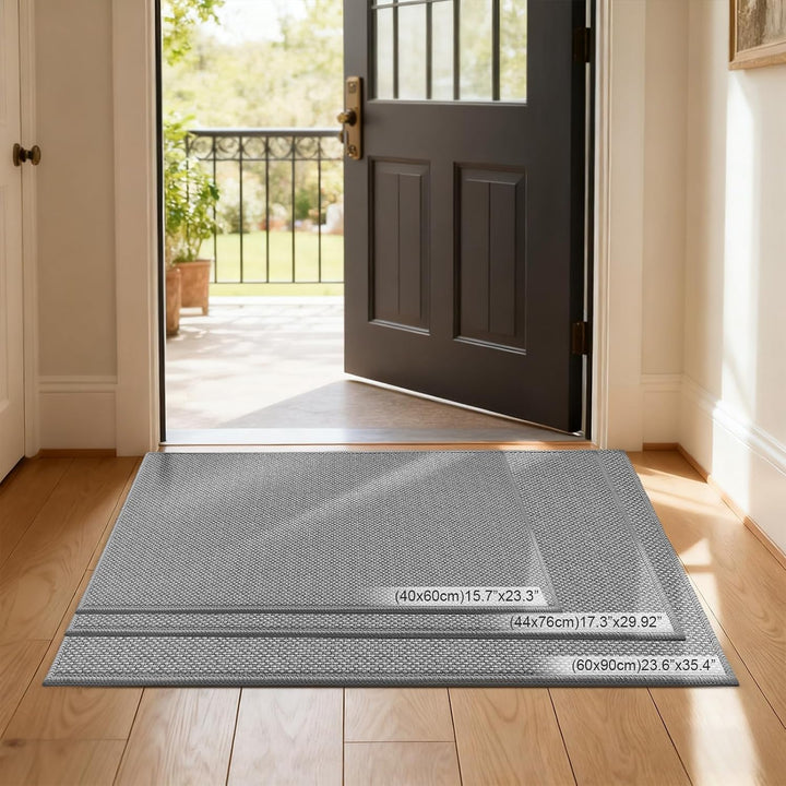 Fussmatte Innen 60 x 90 cm, Schmutzfangmatte Innen, rutschfest Absorbierend Fussmatte, Dünne Eingang