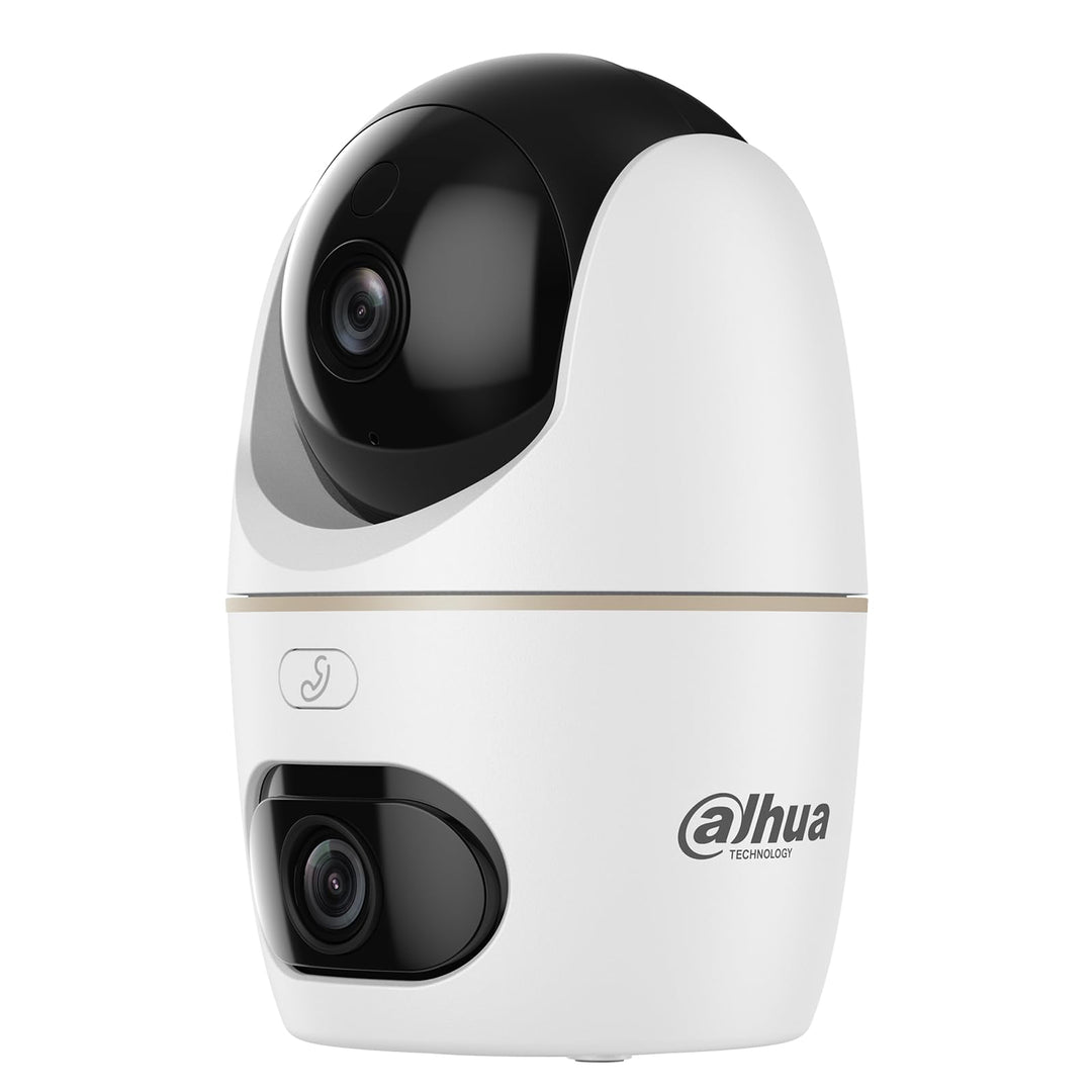 Dahua Dual-Lens Pan Tilt Innenkamera 3+3MP, 2.4/5GHz WLAN, KI Personen-/Tiererkennung, Farbnachtsich