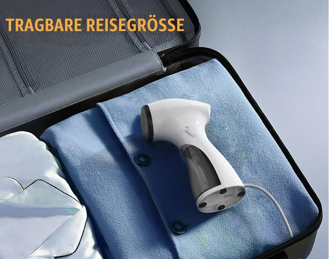 Steamer Dampfglätter 1600W, 3-in-1 Tragbarer Dampfglätter, Weiss