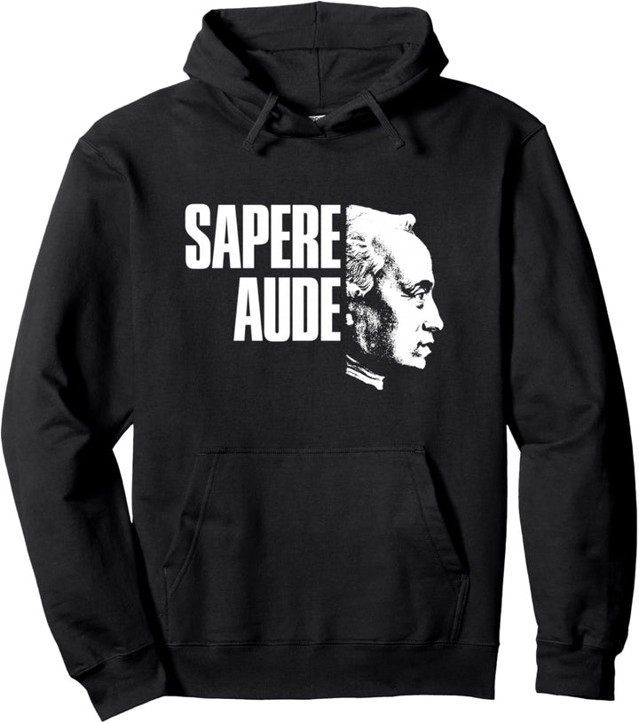 Immanuel Kant Portrait - Sapere Aude Pullover Hoodie