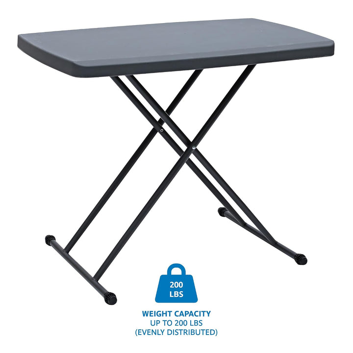 Iceberg Klapptisch, Polyethylen, anthrazit, 90 cm or Less, Anthrazit