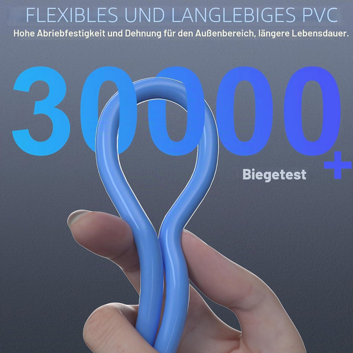 MEIPEK Cat 7 LAN Kabel 15 Meter, High Speed 10Gbps 600MHz Netzwerkkabel, 15 meter