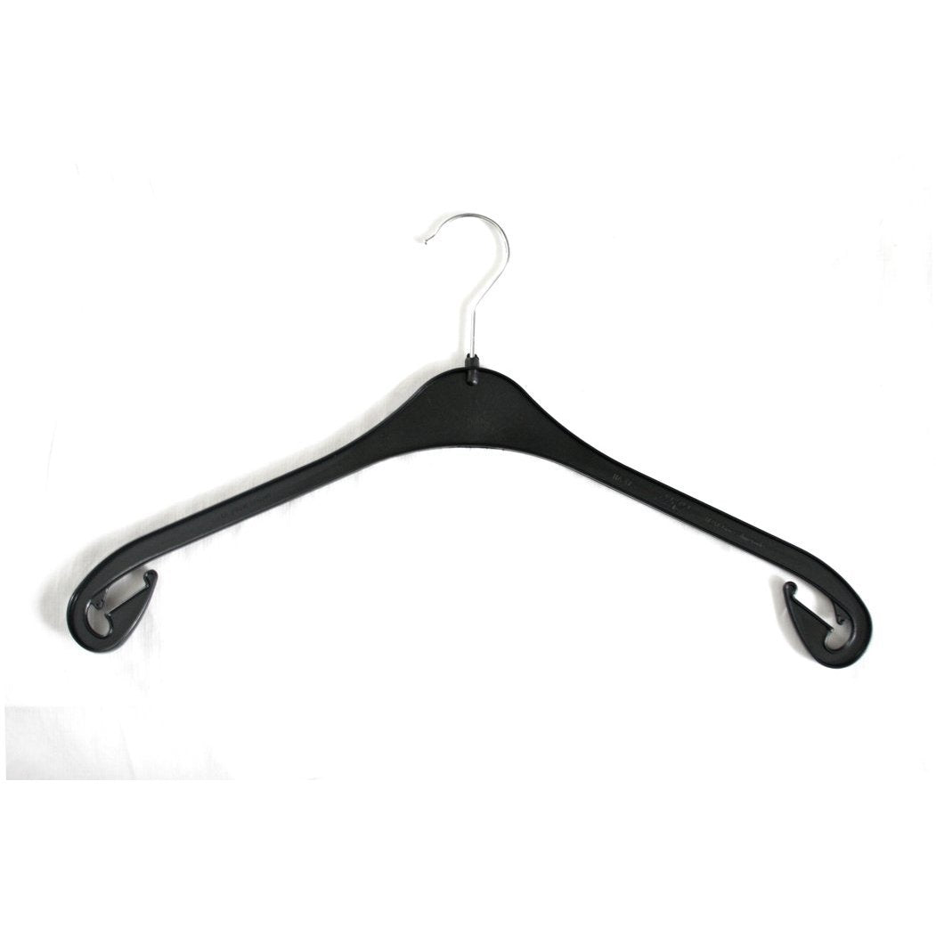 100 Stück Kunststoff Kleiderbügel schwarz NA47 47cm Made in GERMANY/Mit drehbarem Haken