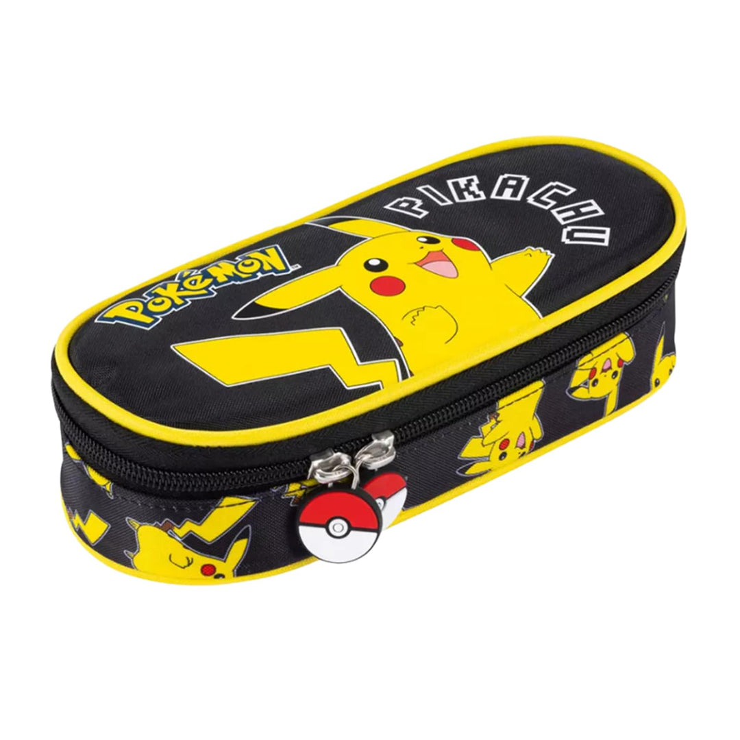 Pokémon Pikachu Federmäppchen für Kinder – Schlamperetui Jungen &amp; Mädchen – Mäppchen mit Reissversch