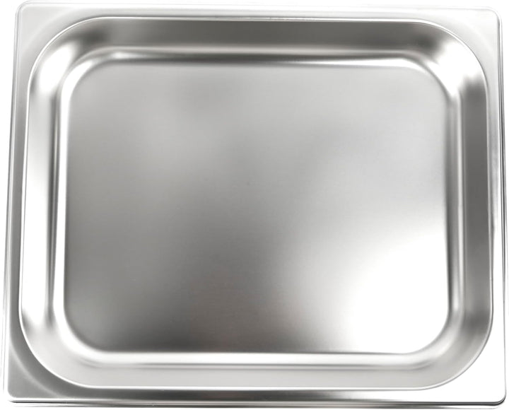METRO Professional Grillpfanne aus Edelstahl, Gastronorm GN 1/2, 31 × 21 × 4.5 cm, Spülmaschinengeei