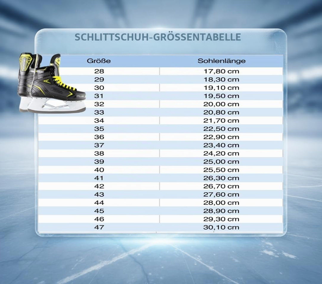 Graf Schlittschuhe G105X Schwarz Gelb Eishockey 45, 45