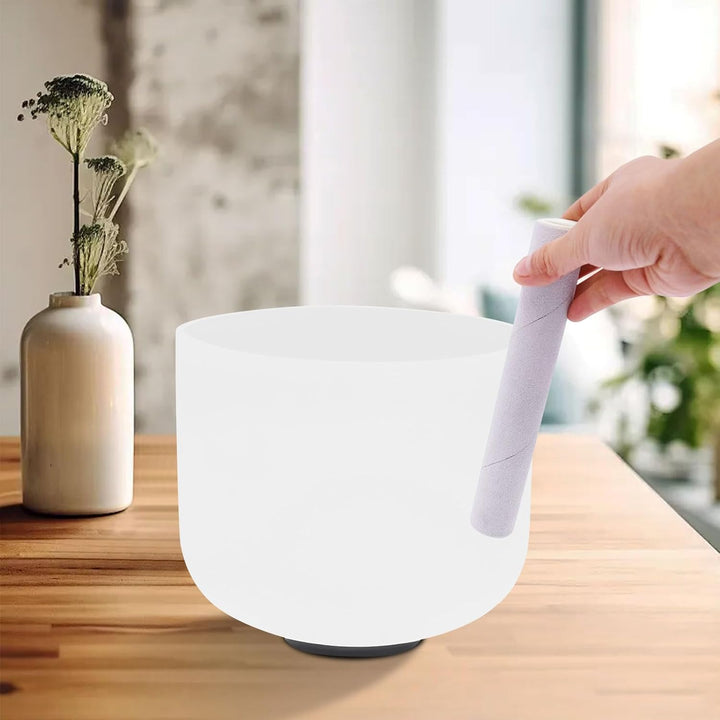 Quarzkristall Klangschale 432 Hz Perfect Pitch Kristallklangschalen 8 Zoll Klangschale Kristall für