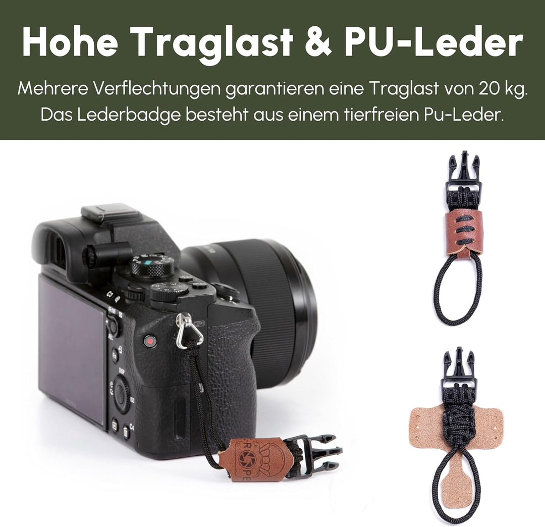 C-Rope Kameragurt The Climber aus Kletter-Seil, Umhängegurt, für alle Kameras (handgefertigt Made in