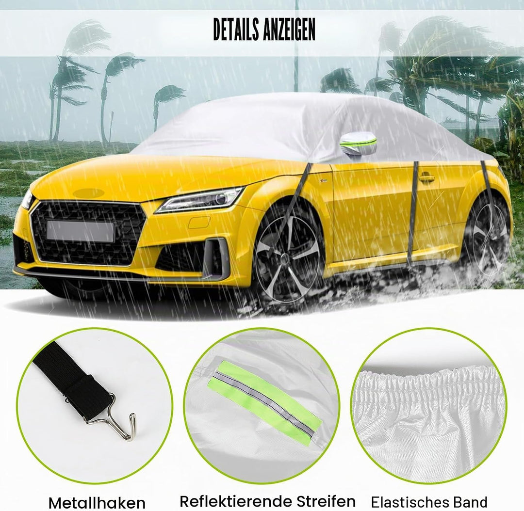 Halbe Autoabdeckung Ersatz für Audi TT 1998-2024, Softtop-Dachschutz-Autoabdeckung Wasserdicht, Halb