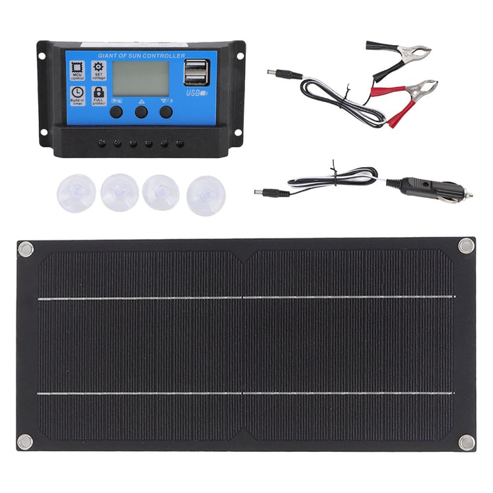 Solarpanel-Kit 60W 18V 100A Batterieladegerät Controller Tragbar | Faltbar USB-C USB-A DC Ausgang So