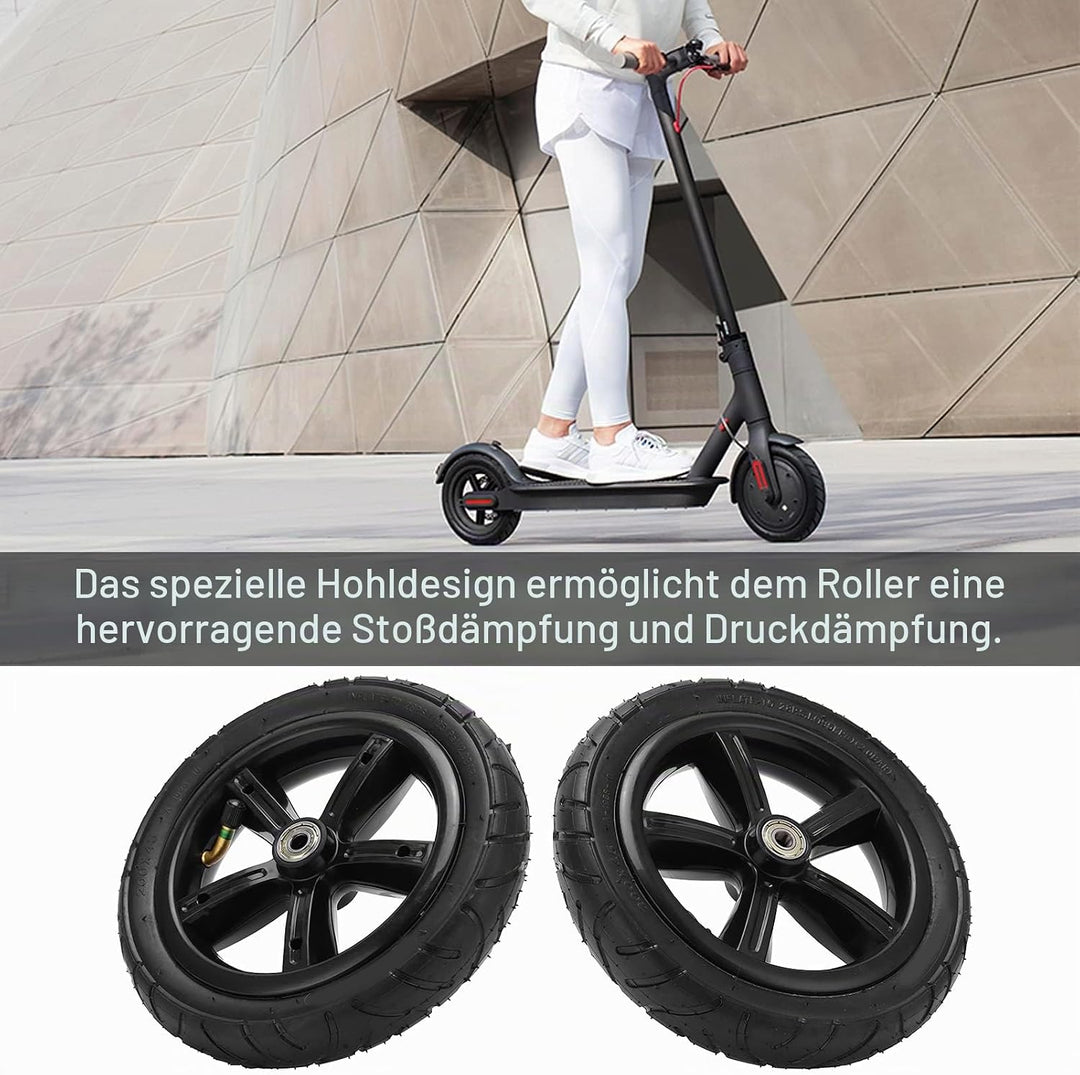 8 Zoll Vorderrad, 8 Zoll Luftreifen 200x45 mit Innenschlauch für Elektroroller mit Nabe und Lager