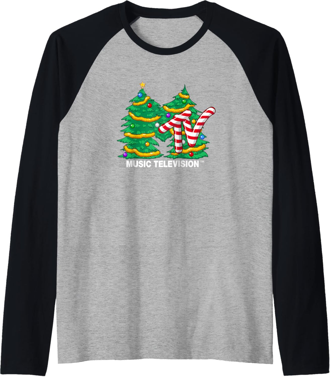 MTV Logo Christmas Tree Raglan