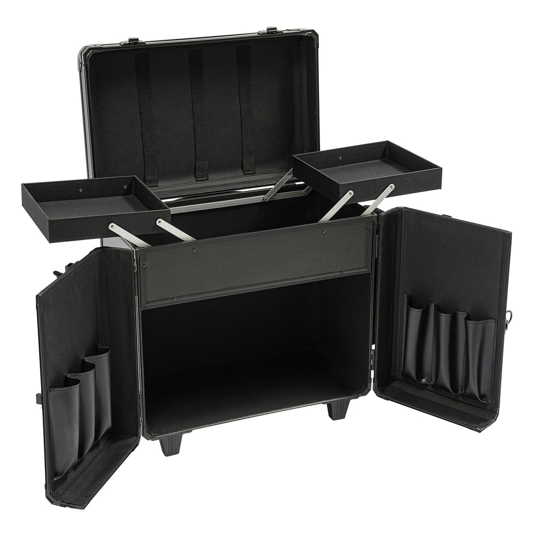 Mobile Fusspflegekoffer Höhe 91cm Grosse Kapazität Fusspflege Trolley Kosmetikkoffer Multikoffer mit