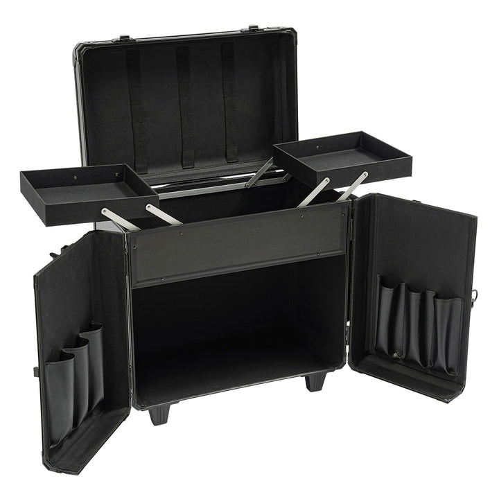 Mobile Fusspflegekoffer Höhe 91cm Grosse Kapazität Fusspflege Trolley Kosmetikkoffer Multikoffer mit