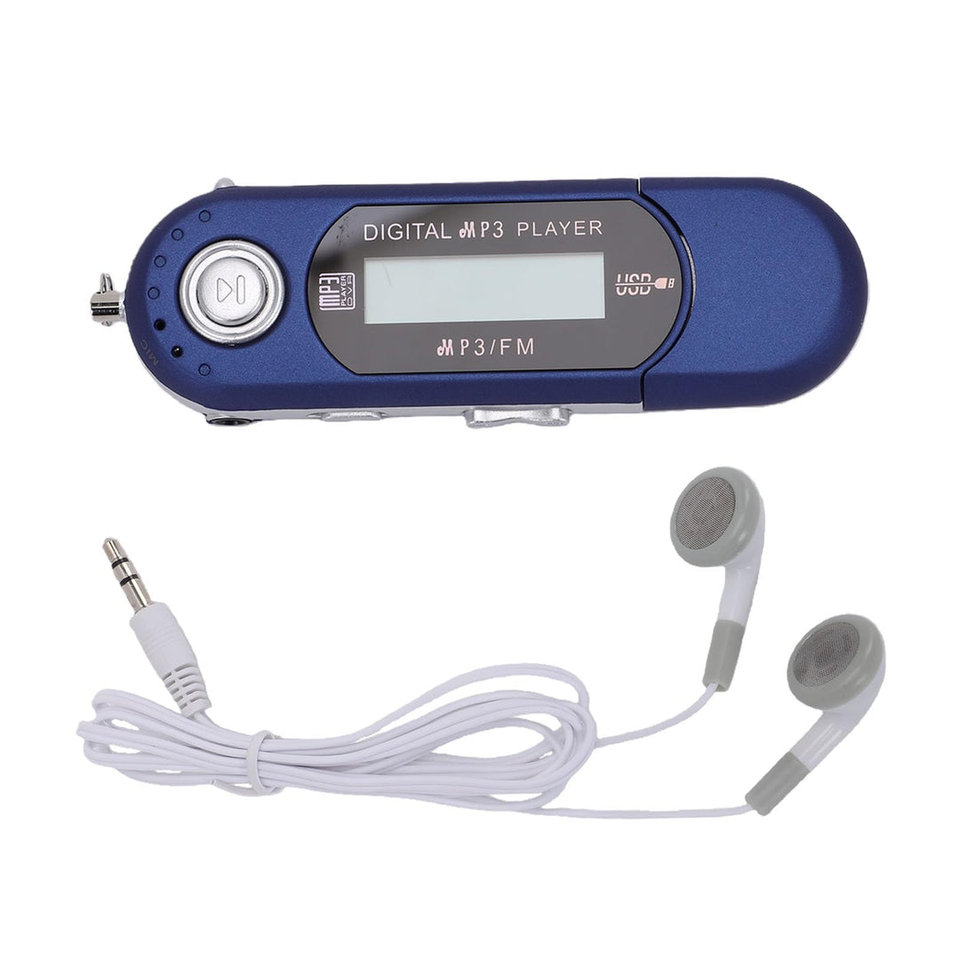 Asixxsix USB-MP3-Player, Digitaler Retro-Musikplayer mit Kabelgebundenem Kopfhörer, Tragbarer USB 2.