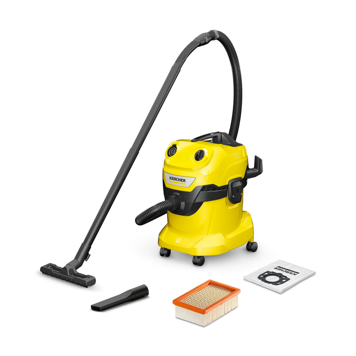 Kärcher WD 4 V-20/5/22 Nass-&amp; Trockensauger, 20 l Kunststoffbehälter, 5 m Kabel, 2,2 m Saugschlauch,