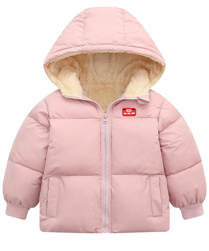 kids4ever Baby Winter Jacke Mantel Reissverschluss Kapuzenjacke Winddicht Warm Fleece Oberbekleidung